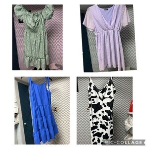 BUNDLE size medium 8/10 dresses from SHEIN gently used - you get all four!